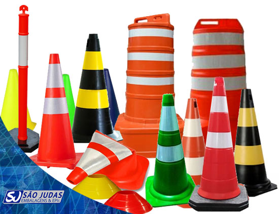 Cones para  Sinalização